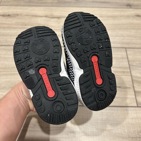 Adidas ZX Flux EL Black Snakeskin Infant Baby 5K Casual Sneaker Shoes S82614 - Picture 7 of 14